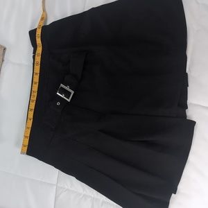 Black mini skirt